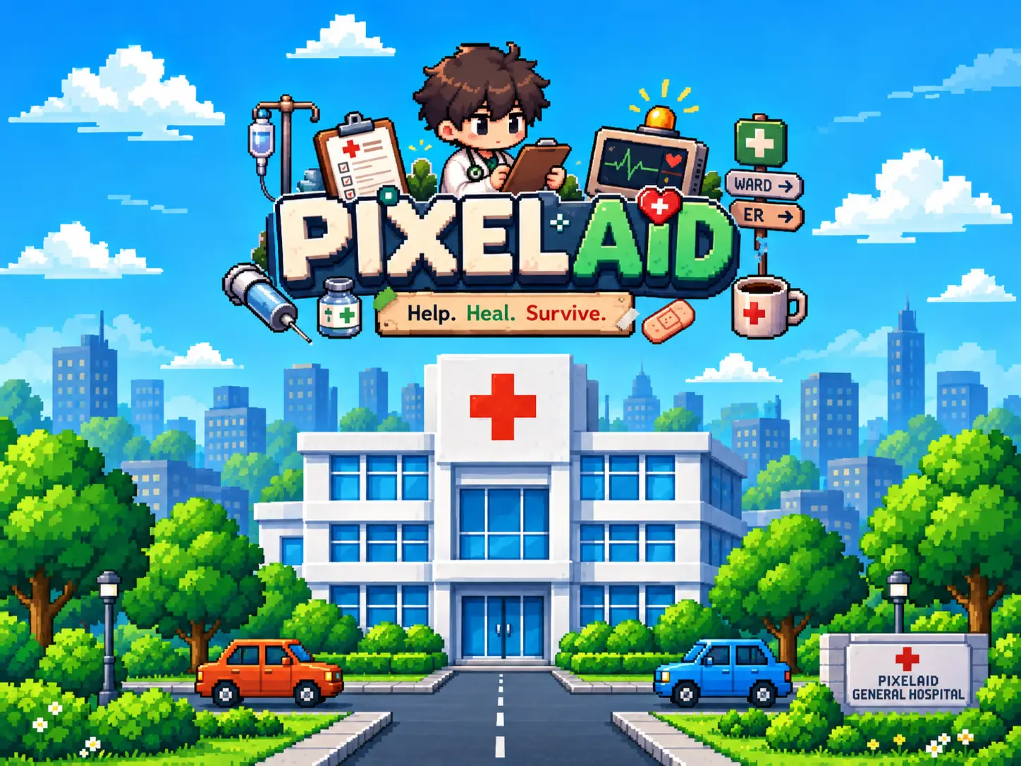 Pixelaid clinical simulation game